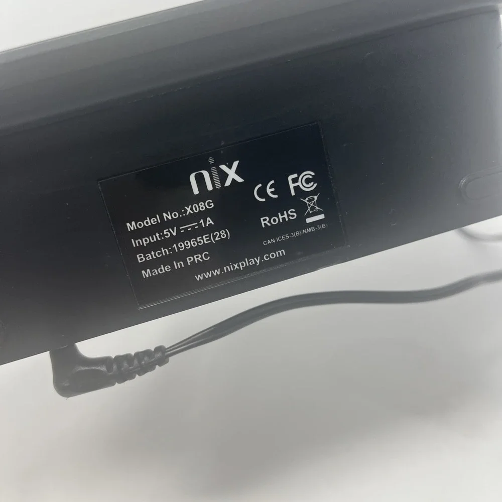 Nix Motion Sensor Electronic Photo Frame X08G Tested No Remote
